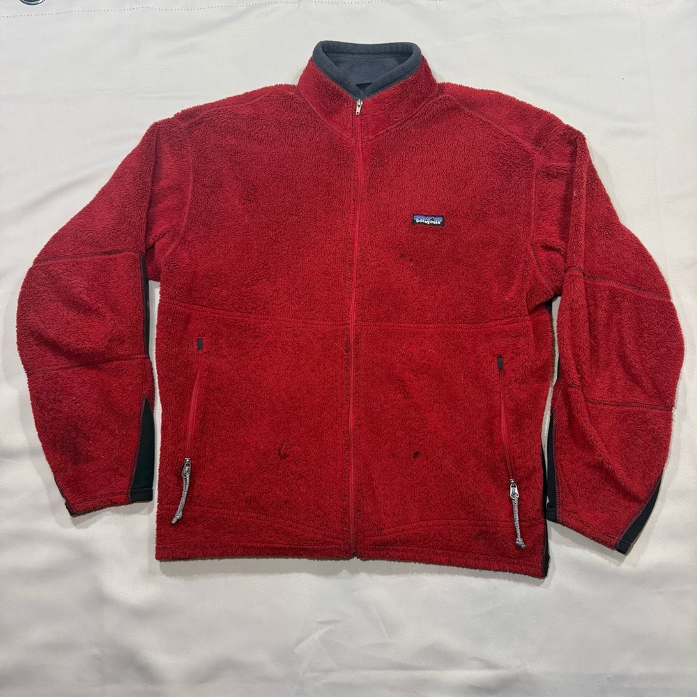 Vtg Patagonia Men’s R2 Fleece Full Zip Jacket Red sz: L